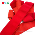 Wide 50mm Red Brushed Plush Elastic Band